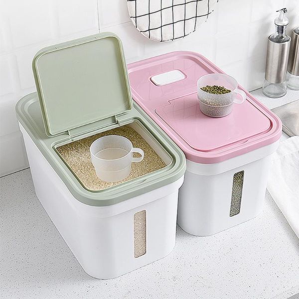 

storage bottles & jars removable rice container large food box dry flour dispenser containers with lids