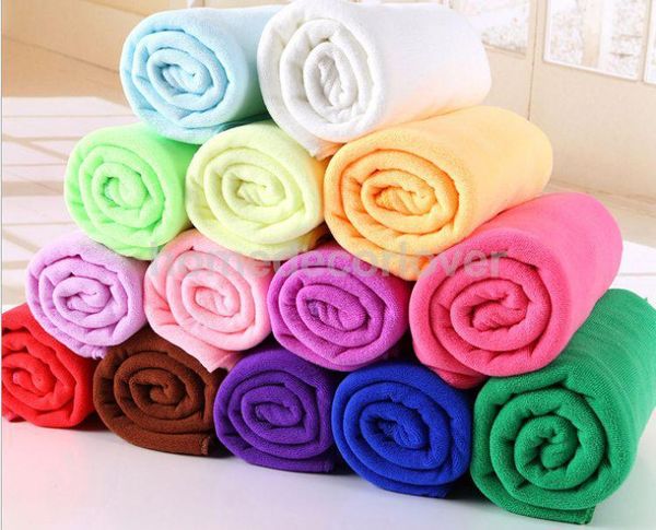 

towel microfiber sports bath quick dry travel swim beach drying light pink