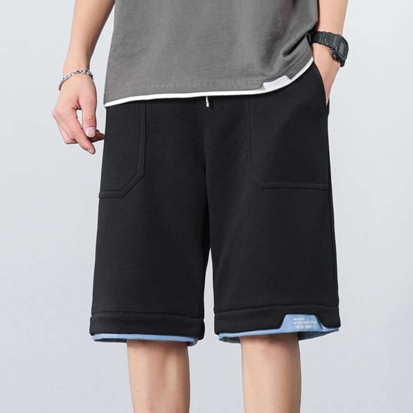 

pants summer fashion large size tooling loose capris sports casual, Black