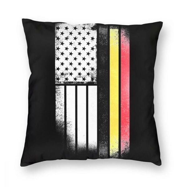 

belgian american flag square pillow case decorative pillow awesome pillowcase