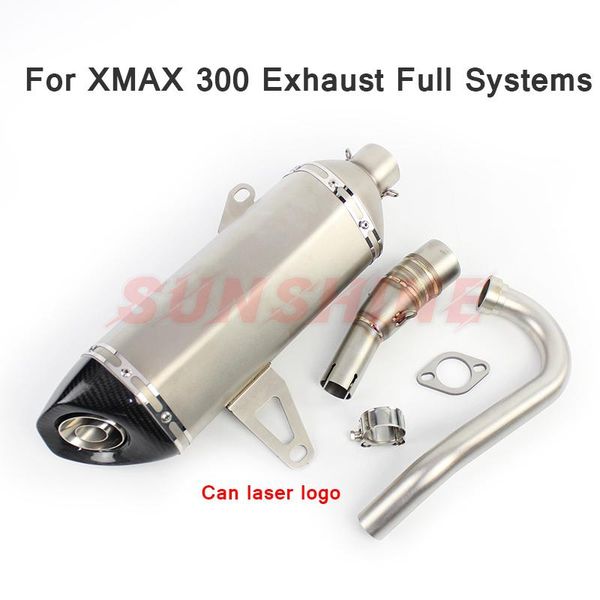 

motorcycle exhaust system for yzf xmax 300 xmax250 slip on full systems modified front pipe db killer 250 xmax300 pitbike