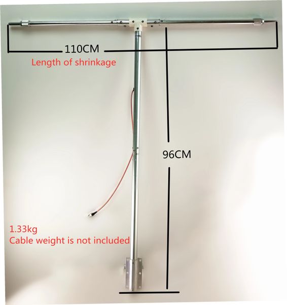 

dipole antenna fm adjustable frequency 88-108mhz max 200w for radio transmitter