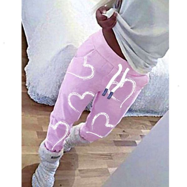 

2010 fashion tracksuits women's drawstring lace up love print casual queen leggings, Gray