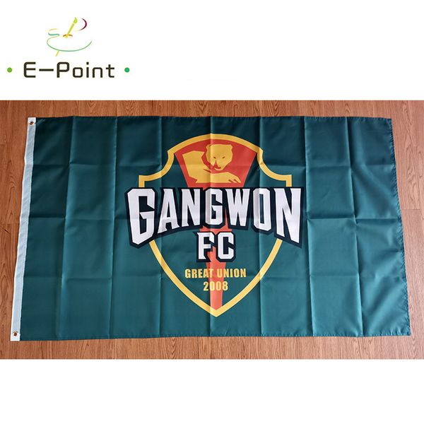 Bandeira de Coreia do Sul K1 League Gangwon FC 3 * 5FT (90 cm * 150cm) Bandeira de poliéster Banner Decoração Flying Home Jardim Bandeira Festivo presentes