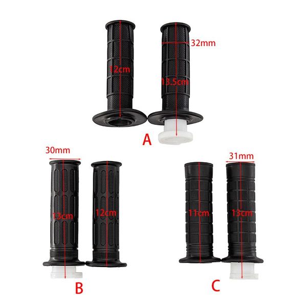 

handlebars 2pcs hand grips for atv, quad, motorcycles with 7/8" (22mm) anti-skid soft durable