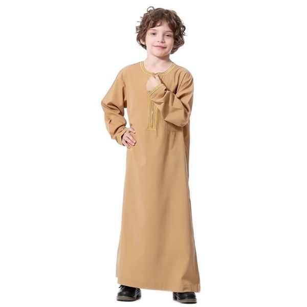 

ethnic clothing 2021 islamic 110-160cm kaftan kids thobe wholesale boys arab, Red