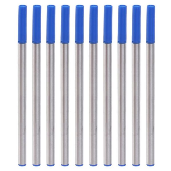 

ballpoint pens 10pcs/set 0.5mm gel pen refills office school stationery writing gifts, Blue;orange