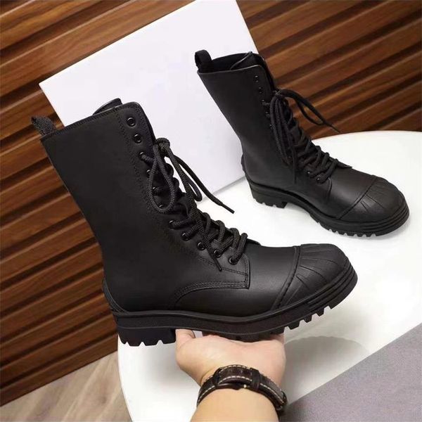 

the latest d-house ankle boots on the catwalk are leather, making them beautiful, and comfortable, Black