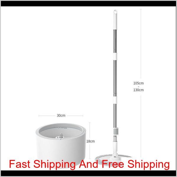 

magic microfiber mop with round bucket adjustable handle household sweeper tile cleaner carton flow system qylzfo new_dhbest