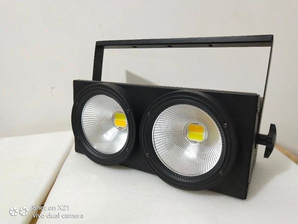 

effects led 2eyes 2x100w cob light cool white and warm dmx stage lighting dj /8pcs