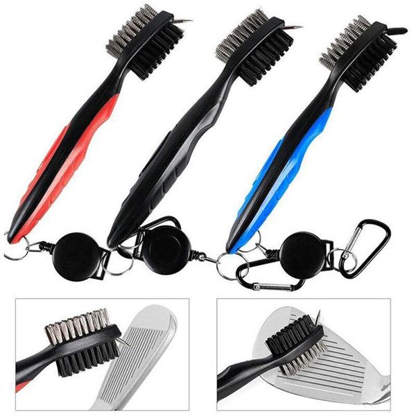 

golf training aids club brush pole putter double sided groove cleaner portable cleaning brushes for outdoor exercise sport decoration