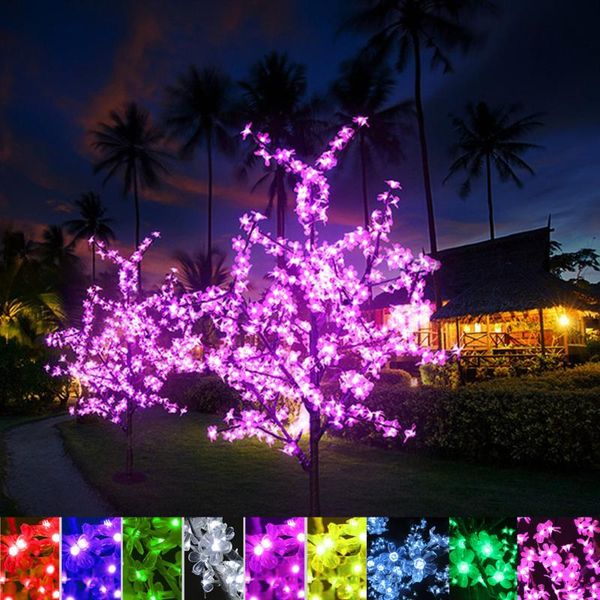 

strings xmas led cherry blossom tree light 0.8m 1.2m 1.5m 1.8m year wedding luminaria decorative branches lamp outdoor lighting