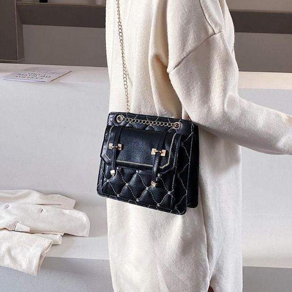 

shoulder bags handbags skillful manufacture fashion lattice crossbody bag women pu leather elegant satchel