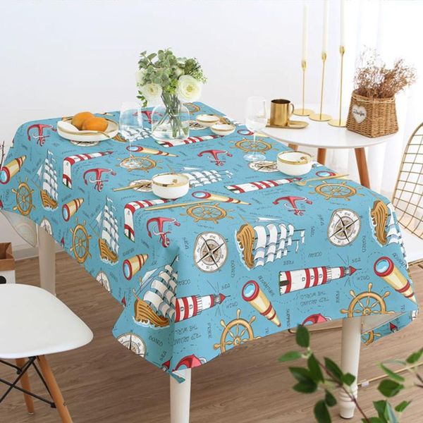 

table cloth ship decorative cotton linen tablecloth rectangular tablecloths dining cover mantel mesa