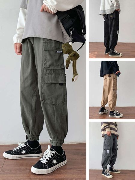 

kongzi men's fashion loose and versatile casual pants for men, Black