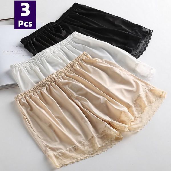 

yoga outfit 3pcs/set women sleeping shorts safety panties lady short leggings pants summer lace underpant pant pajamas for girls