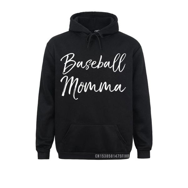

men's hoodies & sweatshirts cute mother's day gift for women tee ball mom baseball momma pullover hoodie design cool, Black