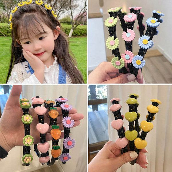 

girls hair accessories sticks kids headbands for childrens children flower cute fruit accessory head bands b7404, Slivery;white