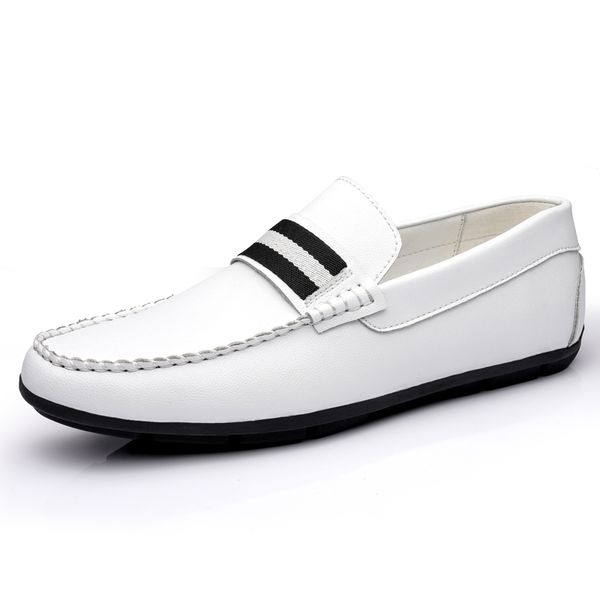 

men's casual shoes soft sole flat heel breathable shoes, Red;white