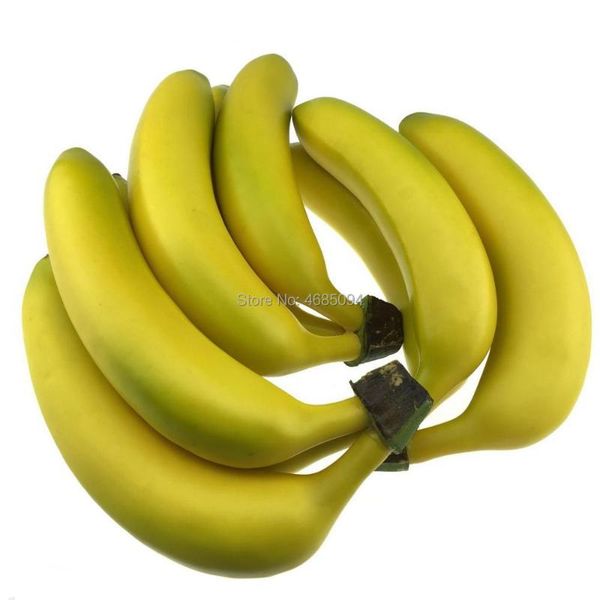 

party decoration gresorth 9pcs artificial banana bunch fake fruit home table lifelike toy pography props