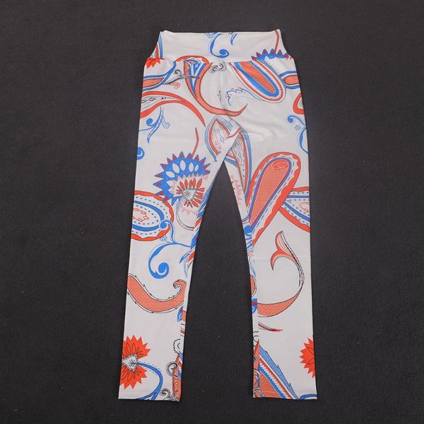 

women's leggings autumn printed compression pants women high waist, Black