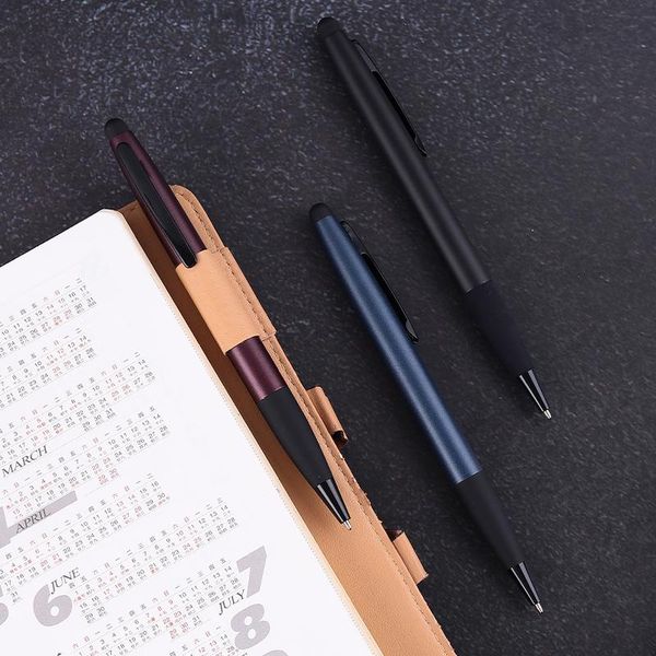 

ballpoint pens metal luxury high-quality pen simple style business signature calligraphy office writing supplies student stationery, Blue;orange