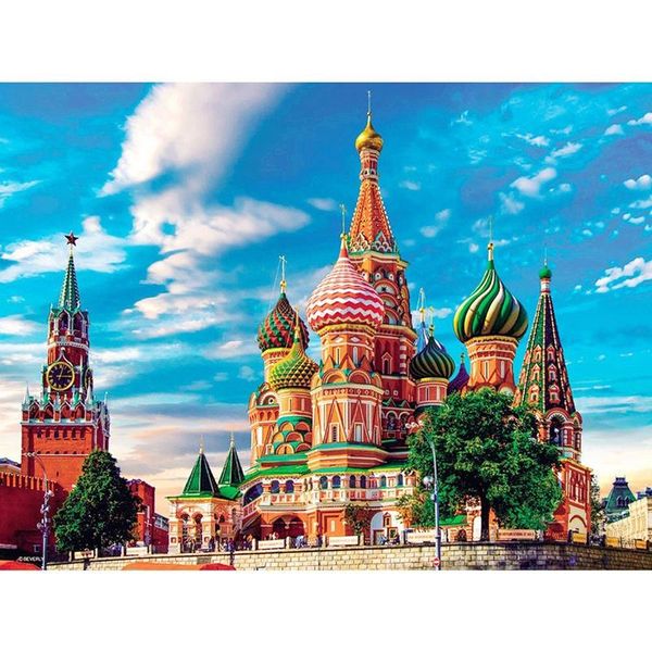 

diamond painting 5d diy scenery picture of rhinestones embroidery st. vasily cathedral