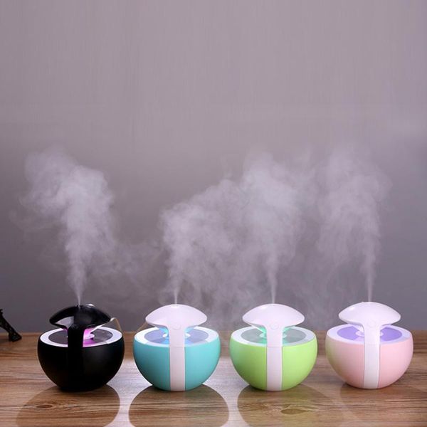 

essential oils diffusers mini usb air humidifier 450 ml ball with 7 changeable aroma lamp electric diffuser water mister for home