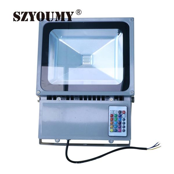 

szyoumy waterproof led flood light 10w 20w 30w 50w 70w 100w warm white / white /rgb remote control outdoo led floodlight