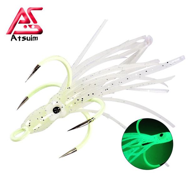 

fishing hooks 10pcs/set luminous four-claw hook four claw and anchor with two types of ocs baits