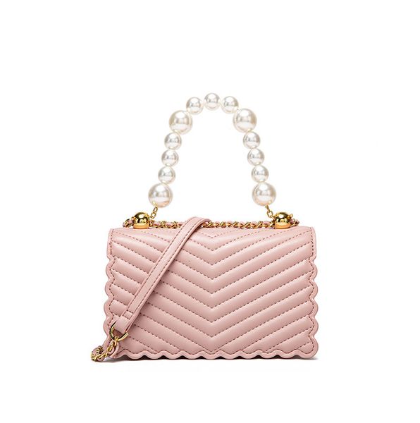 

handbag no valentine's day limited pearl portable lingge chain bag girl's heart pink small square girl, Black;red