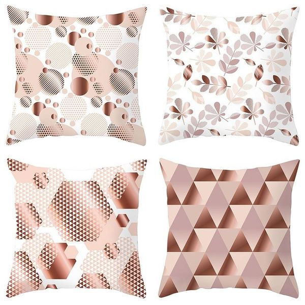 

cushion/decorative pillow pink series printed decorative cushion covers pillowcases 45x45cm square soft throw