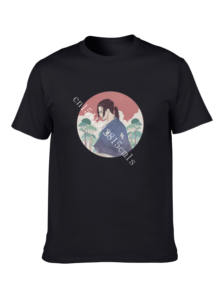 

men's t-shirts japanese samurai cat tattoo t-shirt cool 100% cotton casual fashion campus hip hop harajuku super large, White;black