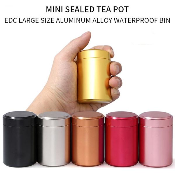 

storage bottles & jars premium aircraft aluminum airtight stash jar multi-use vacuum seal portable container