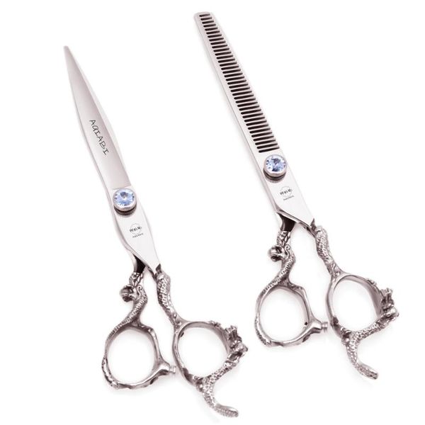 

hair scissors 5.5" 6" 7" aqiabi japan 440c cutting professional 62 hrc barber shop haircut thinning shears a9006