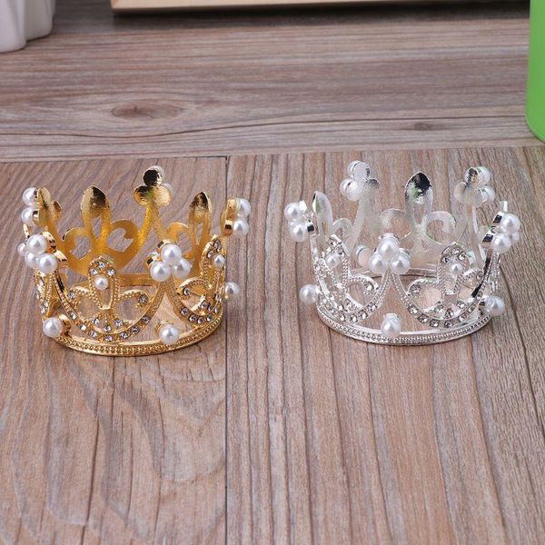 

hair accessories born girls boys pography gold crown props little baby po foto shooting infant fotografia prop, Slivery;white