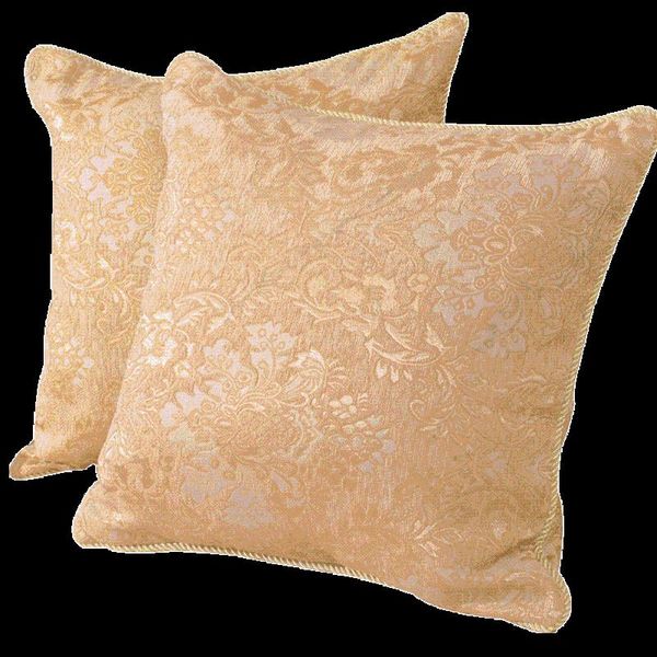 

european luxury pillow case elegant jacquard cushion cover sofa decorative throw pillow cover for home decor 45x45cm 1 piece