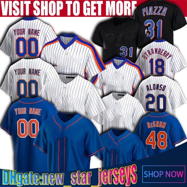 

mike piazza darryl strawberry jersey francisco lindor jacob degrom jerseys pete alonso jeff mcneil jersey new baseball noah syndergaard york, Blue;black