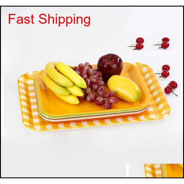 

27*20cm 33*25cm rectangular breakfast plate plastic tray l cake fast food bread fruit t jllhuv dhsybaby
