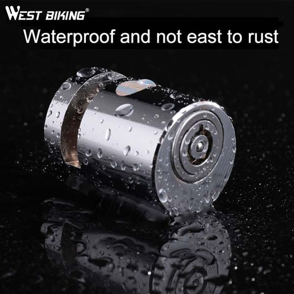 

bike locks west biking stainless steel bicycle lock mini anti-theft brake disc safety waterproof cycling security