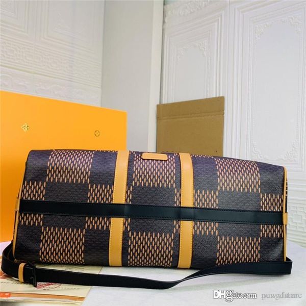 

nigo keepall 45 travel duffle bag n40360 checkerboard damier size: 45*27*20