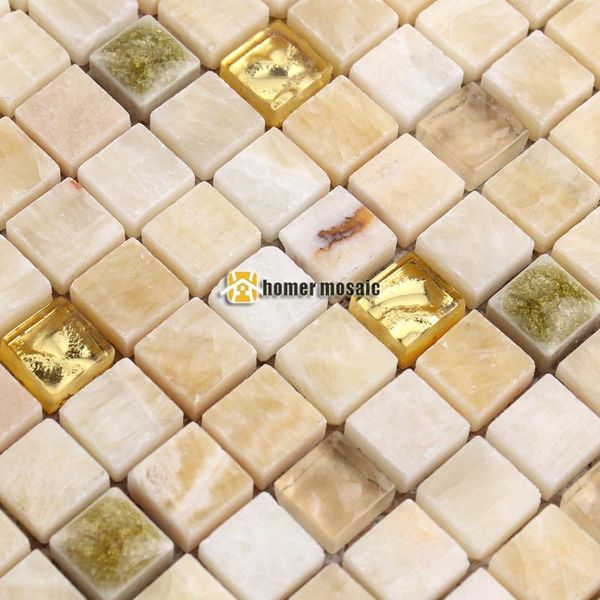 

wallpapers mini beige color stone mixed mirror glass mosaic tile for living room kitchen backsplash bathroom fireplace wall hmb1206