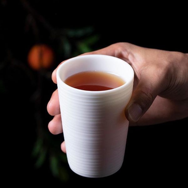 

mugs white jade ceramic zen cup personal tea master single gift engraving