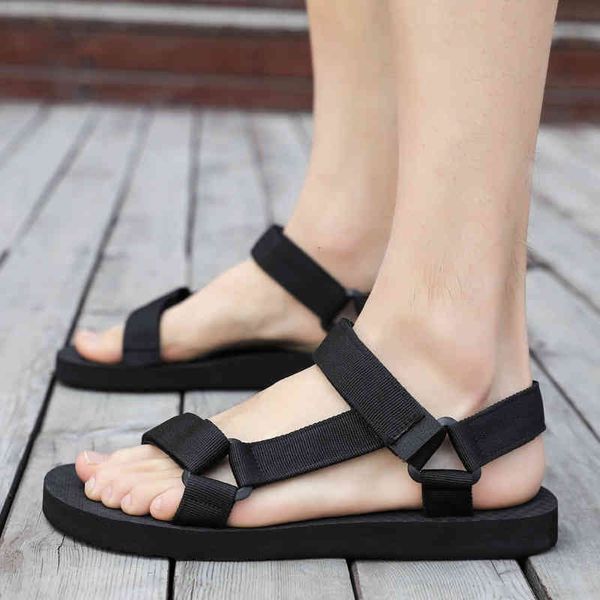 

dress shoes summer men sandals gladiator beach casual slippers sport water flip flops p7xe, Black