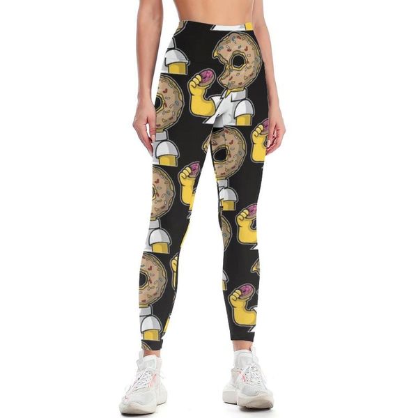 

yoga outfit donut leggings print pants basic female lift bicycle