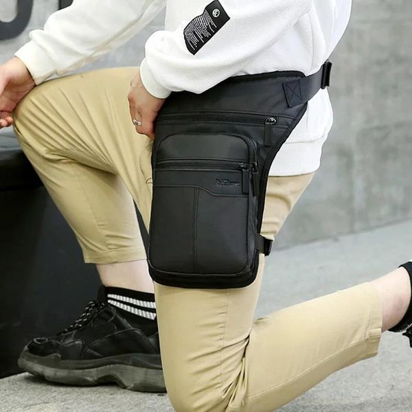 

waist bags waterproof nylon drop leg bag for men thigh hip bum beltleg fanny pack travel riding motorcycle crossboby shoulder
