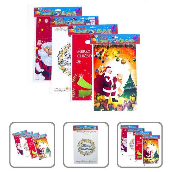 

gift wrap large capacity eco-friendly christmas santa claus pattern bag for home
