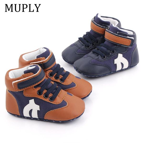

first walkers born baby boys shoes pre-walker soft sole pram canvas sneakers trainers casual