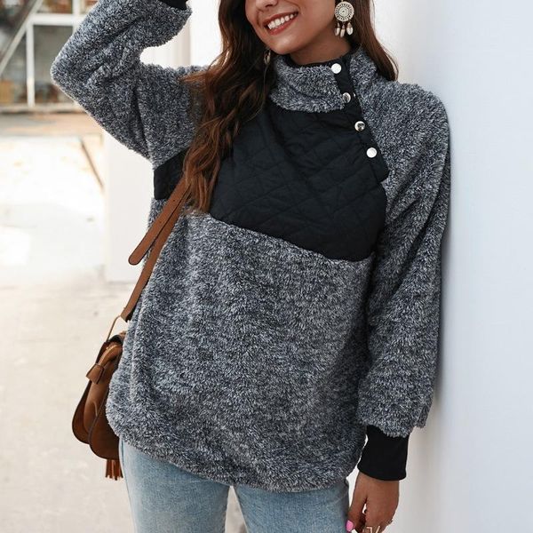 

women's jackets female sweatshirt pullover hooded pocket coat harajuku fleece flannel autumn winter women jacket casual loose, Black;brown