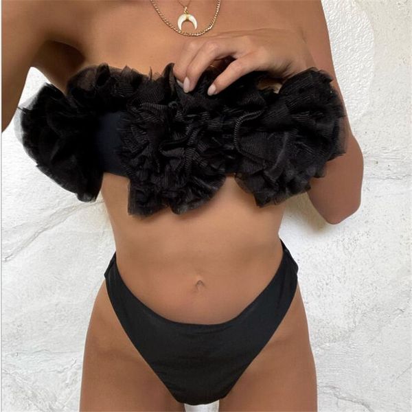 

summer latest lace women bikini ins fashion designer lady swimsuits holiday personality charm girls swim wear, White;black